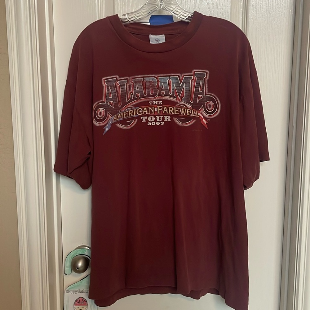 Alabama The American Farewell Tour single stitch shirt size XL
